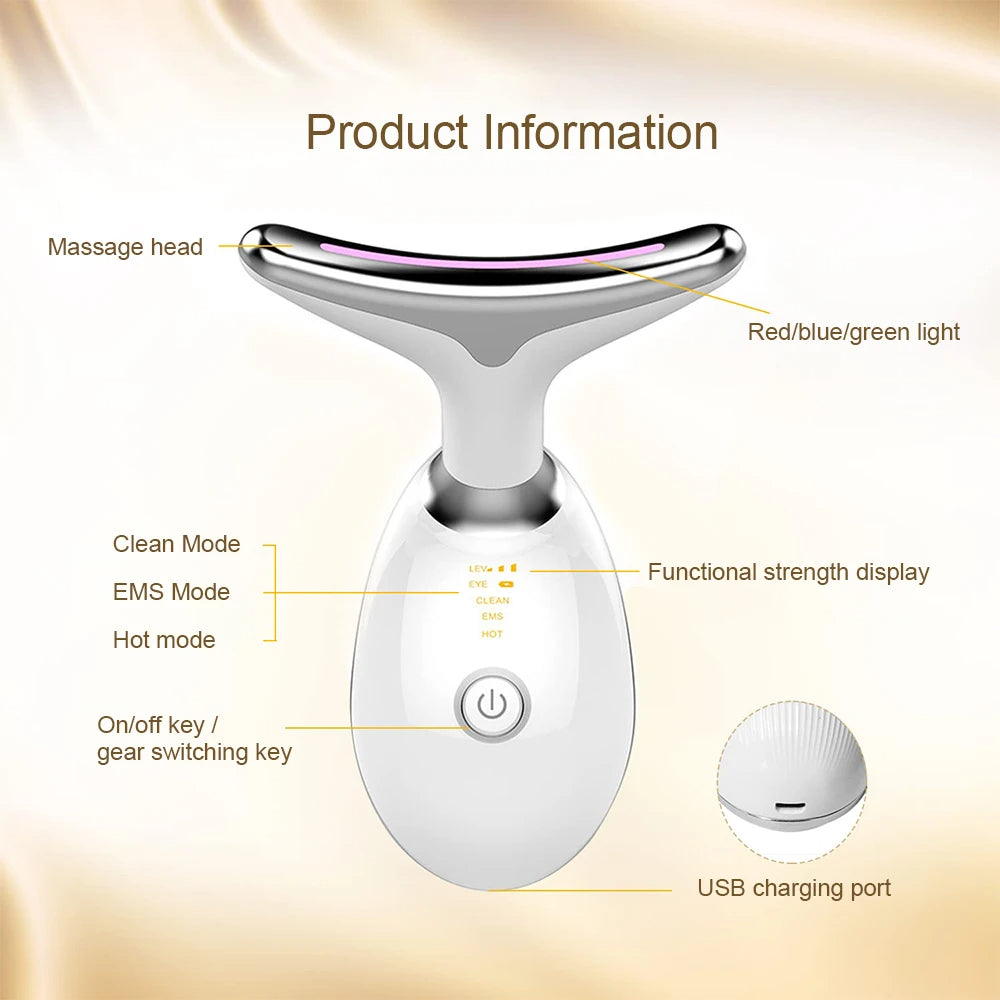 Facial Micro-current Neck Face Lifting Massager