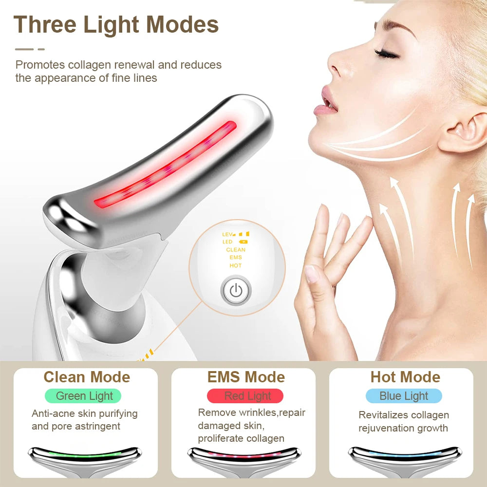 Facial Micro-current Neck Face Lifting Massager