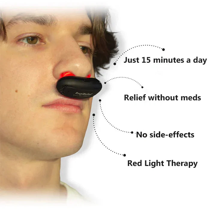 OVEALLGO™ RESPIRELIEF RED LIGHT NASAL THERAPY INSTRUMENT